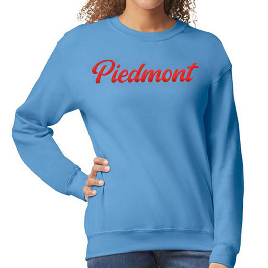 Adult Heavyweight Crewneck Sweatshirt with Embroidered Team Name - Piedmont Recreation