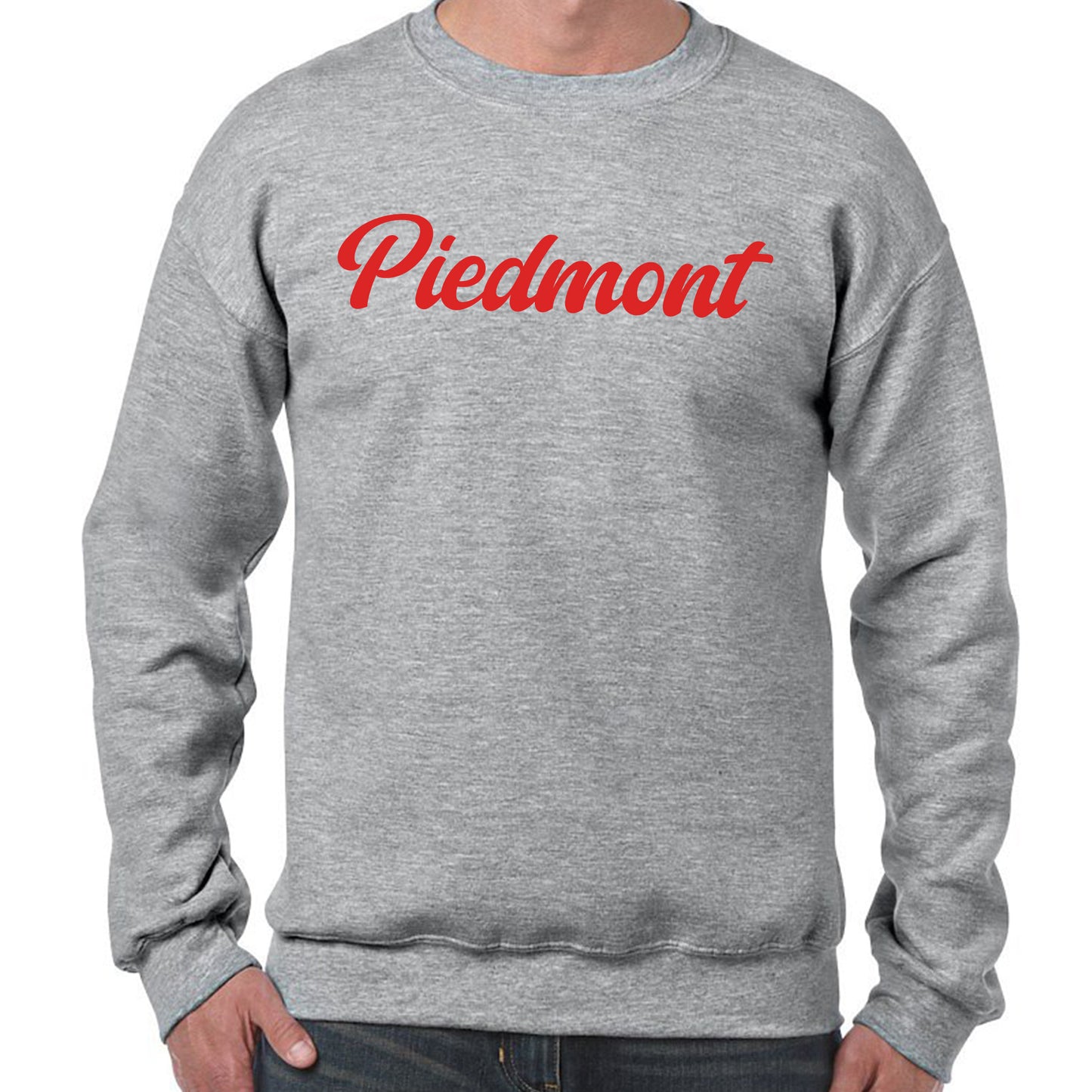 Adult Heavyweight Crewneck Sweatshirt with Embroidered Team Name - Piedmont Recreation